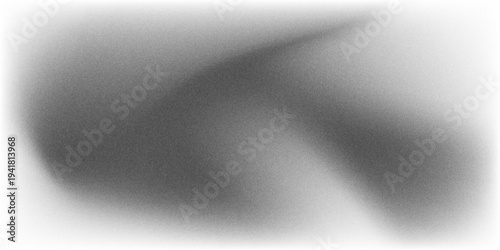 Grey gradient grain texture background gray black white monochrome smooth grainy backdrop design copy space. vector
