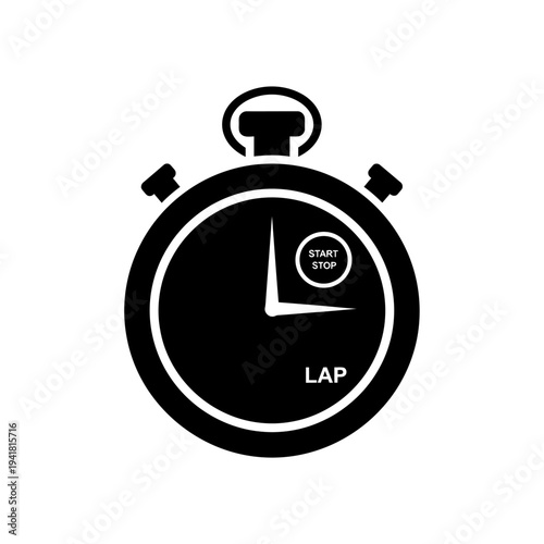 Stopwatch icon for time tracking and measurement.
