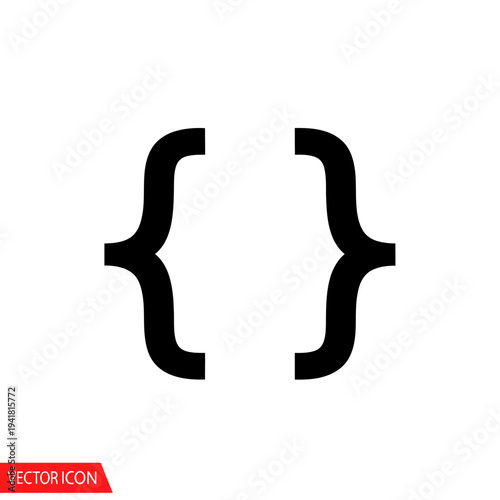 Curly Braces Symbol - A Fundamental Element of Programming Syntax.
