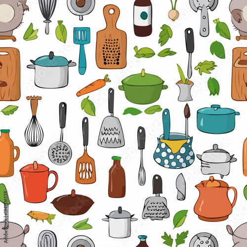 Kitchen Utensils and Cooking Tools.