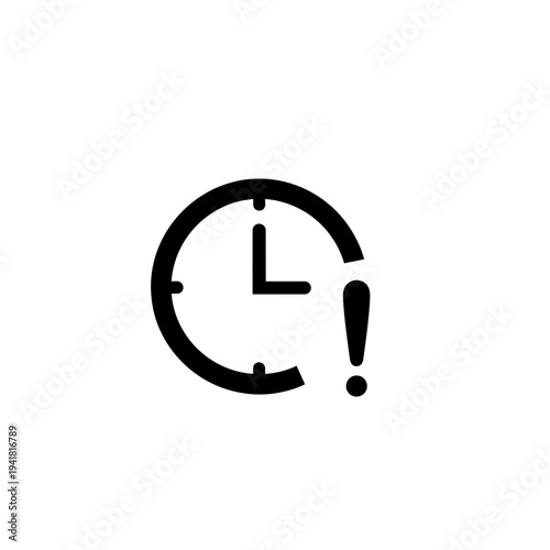 Time Alert - Urgent Deadline Reminder Icon.