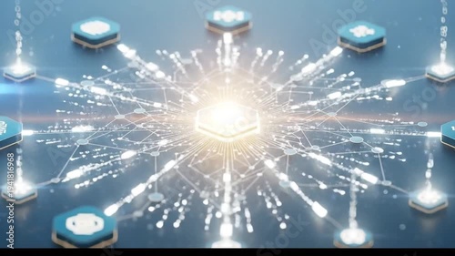 Centralized Data Processing and Network Connections in a Digital Environment.