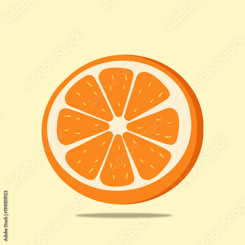 Fresh juicy orange slices isolated on white background healthy citrus fruit cut into round pieces with vibrant color and natural freshness vector illustration