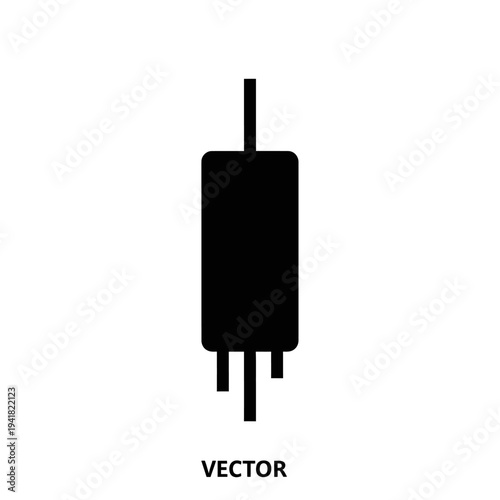 Electronic Component - Resistor Symbol for Circuit Diagrams.
