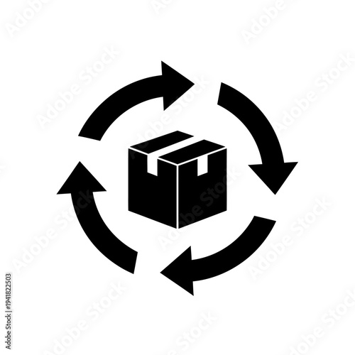 Circular Logistics - Package Recycling and Distribution Concept.
