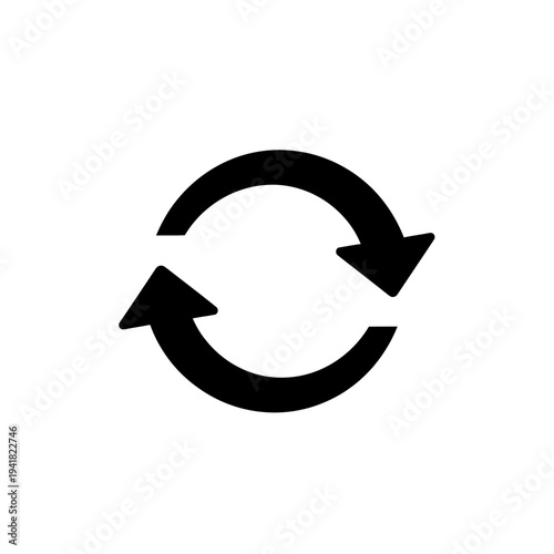 Circular Arrows - Rotation, Renewal, and Transformation Symbol.
