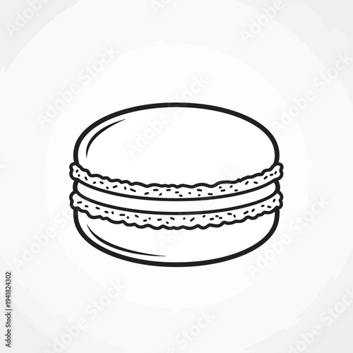 Elegant Macaron Illustration - A Classic French Pastry.