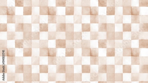 Beige Checkered Animation Seamless Looping Background 