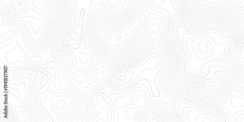 Topographic map patterns, topography line map. seamless cartography ware frame area contour topo grid map.Geographic contour map. Abstract outline grid, vector illustration.  