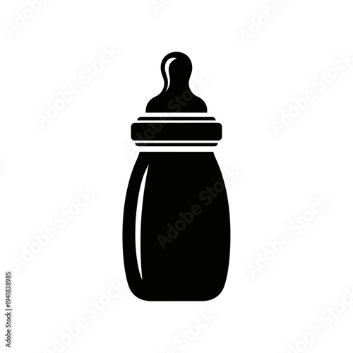 Baby bottle illustration for feeding infants.
