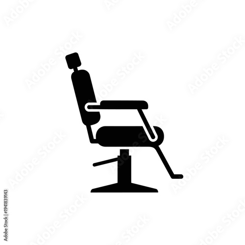 Barber chair icon for grooming services.