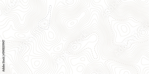 Abstract minimal The patter discovery vector topo map. creative discovery White wave grid stripe line map topography.Geographic contour map. Abstract outline grid, vector illustration.