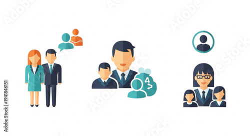 Business Teamwork and Financial Success - Collaboration and Growth.