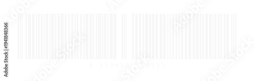 Photos White barcode transparent background with label example bar code symbol clipart
