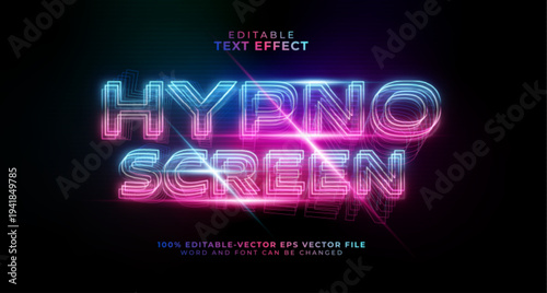 Hypno Screen Gradient Editable Text Effect