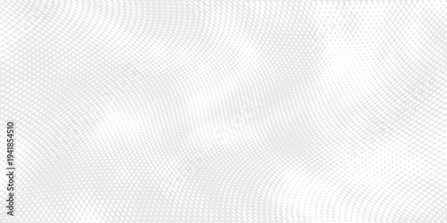 Abstract white gray particle wave background, dotted digital network texture, abstract big data technology concept, futuristic minimal style. vector design