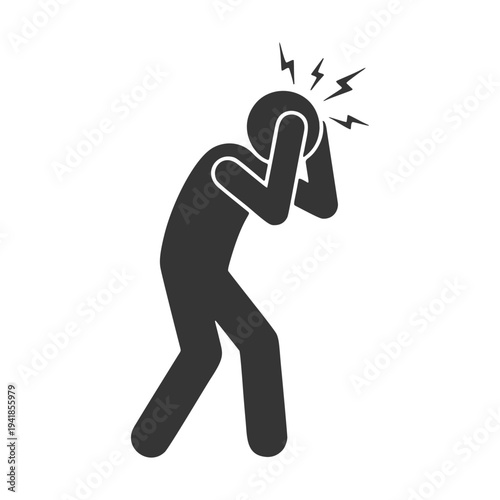 頭痛のシルエットアイコン