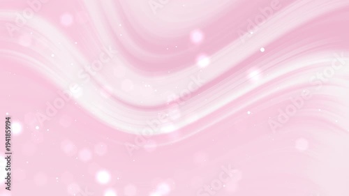 Soft pink abstract animation with glowing bokeh particles and smooth flowing light curves. Romantic elegant background perfect for beauty branding, wedding visuals, lifestyle content, and modern digit