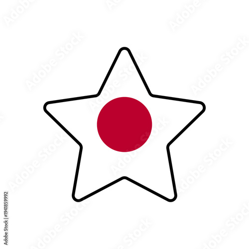 Star with the japan flag
Vector Star with the flag on a white background