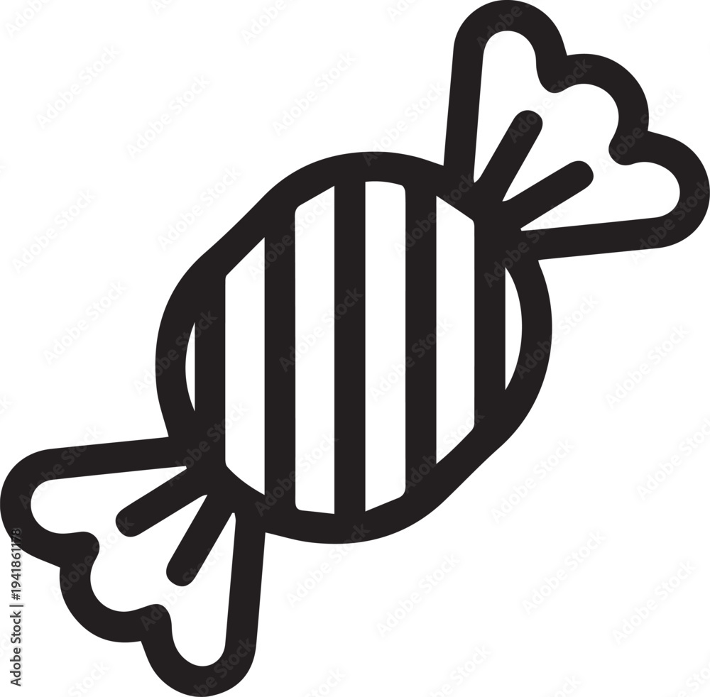 Fototapeta premium unique minimalist candy vector icon