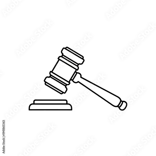 Gavel and Sound Block - Symbol of Justice and Law.