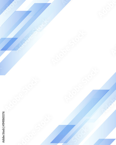 斜め青ラインの幾何学的なグラデーション背景 (ビジネス・テクノロジー) 白 4:5