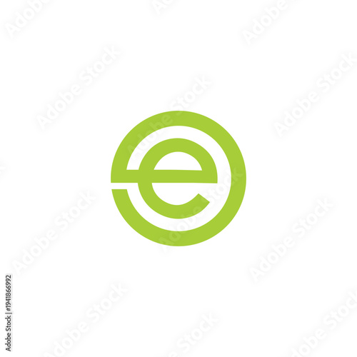 Initial letter EO logo template design