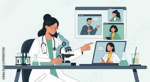 Female Doctor Telemedicine Consultation Remote Treatment Healthcare