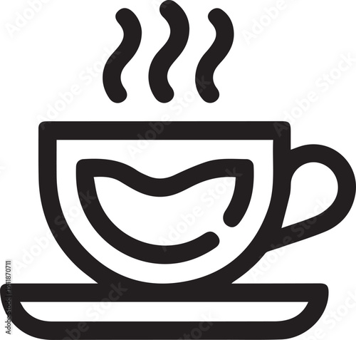 minimalist coffee cup icon