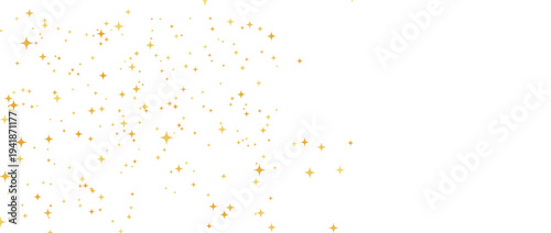 Gold falling down confetti background. Repeated golden dotted glitter pattern. Yellow, orange and golden dots wallpaper. Celebration Christmas, New Year or birthday party repeating backdrop.