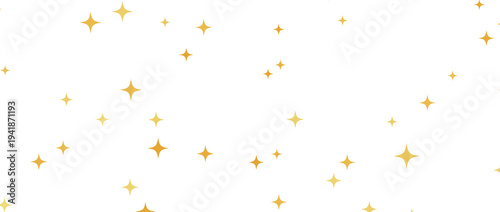 Gold falling down confetti background. Repeated golden dotted glitter pattern. Yellow, orange and golden dots wallpaper. Celebration Christmas, New Year or birthday party repeating backdrop. 