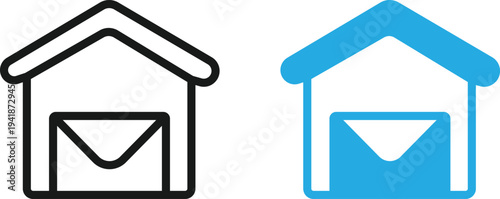  Minimal and modern Mailbox icon.