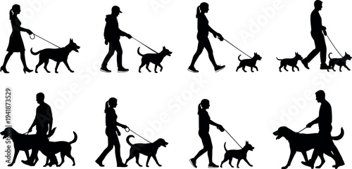 Black and white German Shepherd head sketch set with patriotic American flag sunglasses isolated on white background for pet