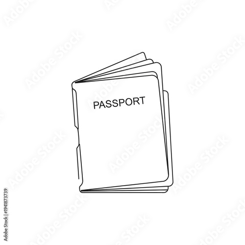 Passport document for international travel identification.
