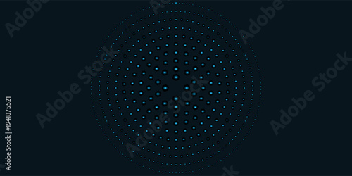 Abstract background. Circular Vector Halftone Dots Background.  Disco lights. Vector illustration.