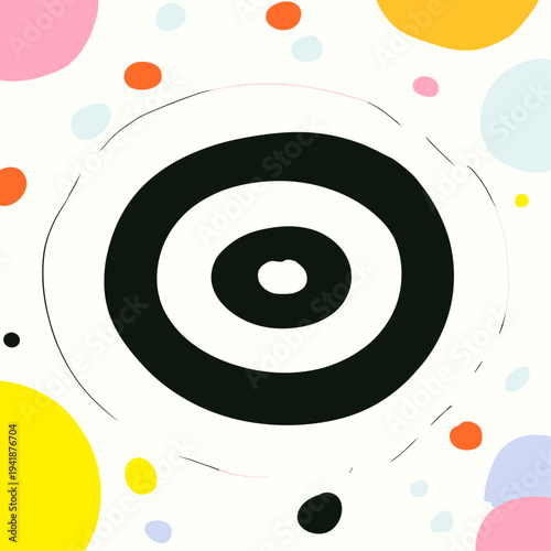 Hypnotic Op Art Pattern Creating a Dynamic Optical Illusion