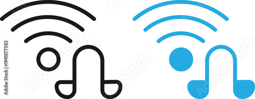 Modern and Minimal  Wireless Earbuds icon
