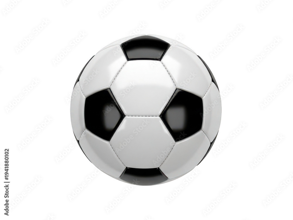 Fototapeta premium Classic soccer ball isolated on transparent background