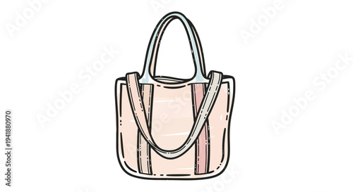 A stylish pink handbag with a long strap and two handles
