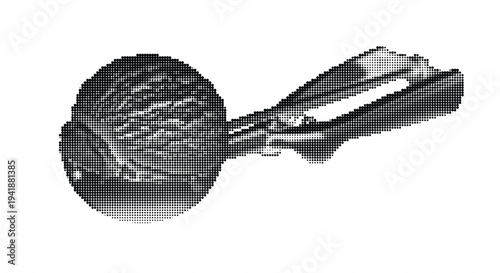 Vintage microphone with a classic round head and slender handle for recording and public speaking events