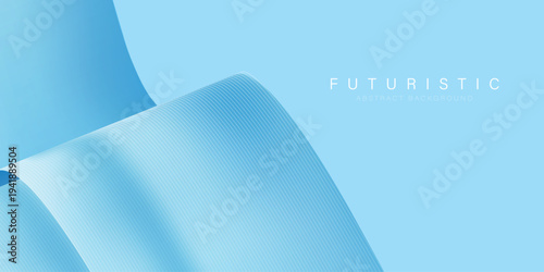 Futuristic abstract background with glowing wave. Shiny moving lines design element. Modern blue gradient flowing wave lines. Technology concept. Vector