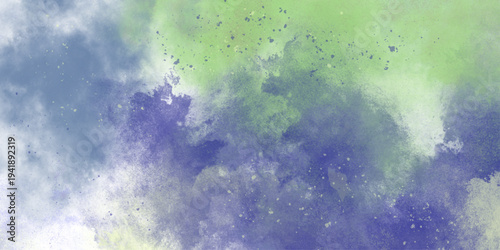 Hand drawn abstract background soft green gradients watercolor pastel design. Watercolor paper background. Abstract Painted Illustration. Brush stroked painting.