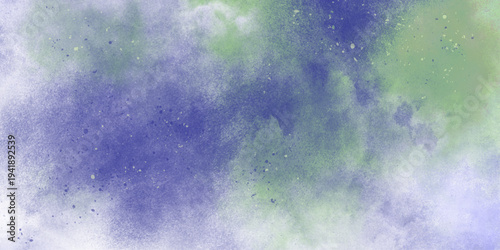 Hand drawn abstract background soft green gradients watercolor pastel design. Watercolor paper background. Abstract Painted Illustration. Brush stroked painting.