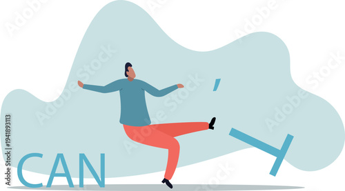 Motivation or inspiration that you can do it, courage or ambition to be success, self confidence to overcome challenge and solve problem.human life and situation.