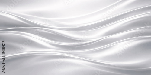 Elegant Textile: A serene display of flowing, silky fabric, characterized by smooth, undulating folds, creates a sense of luxury and sophistication.