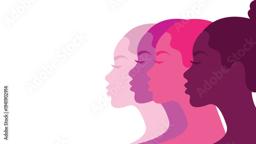 Women Diversity Female Faces Vector Equality Empowerment Feminism Sisterhood Illustration