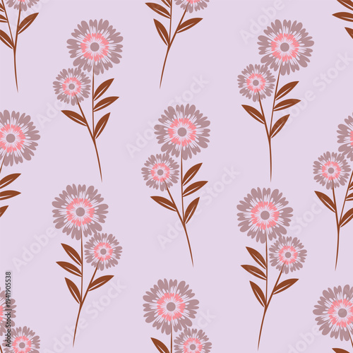 Cute pattern in small flower. Small colorful flowers. White background. Ditsy floral background. The elegant the template for fashion prints. - Vector