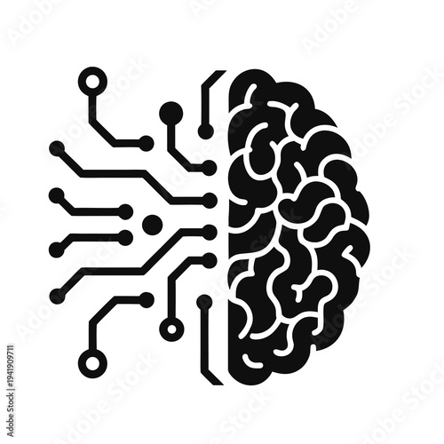 Artificial intelligence and the human brain a conceptual illustration