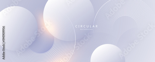 Abstract gradient background with soft circular shapes vector.