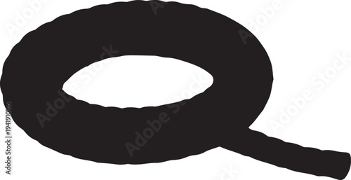 Cowboy Lasso rope. Vector Illustration